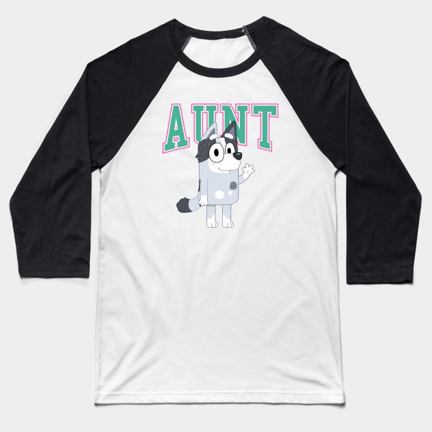 Bluey Aunt Baseball T-Shirt by Kuturupiah